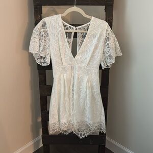 White Lace Romper